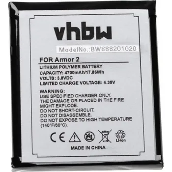 Baterie pro mobilní telefon VHBW Baterie pro Ulefone Armor 2, 4700 mAh