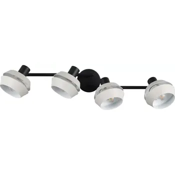 Trio Leuchten R86364076 ISLA - Stropní kovové svítidlo v jemně šedé barvě, 4 x E14 (Čtyřbodové svítidlo v jemně šedé a černé barvě)