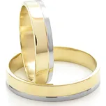 Zlatý snubní prsten Line - 54