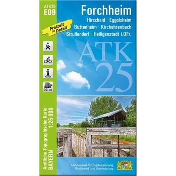 ATK25-E09 Forchheim (Amtliche Topographische Karte 1:25000) - Landesamt für Digitalisierung, Breitband und Vermessung