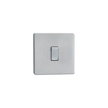 vypínač Govena luxusní vypínač jednoduchý, křížový, broušená ocel