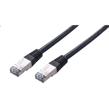 Počítač C-TECH Kabel patchcord Cat5e, FTP, černý, 1m