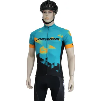 Cyklistické oblečení MERIDA - Dres pánský SPORT teal-oranžovo-černý M (MERIDA - Dres pánský SPORT teal-oranžovo-černý M)