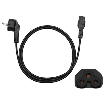 Prodlužovací kabel Kabel síťový 230V k notebooku 1,5m, trojlístek "Mickey Mouse"