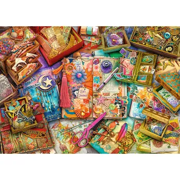 TREFL Puzzle Premium Plus Tea Time: Scrapbooking 1000 dílků