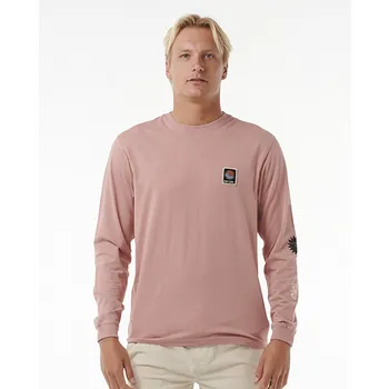 Pánská móda Tričko Rip Curl SWC BREAKER LS TEE Mushroom velikost L