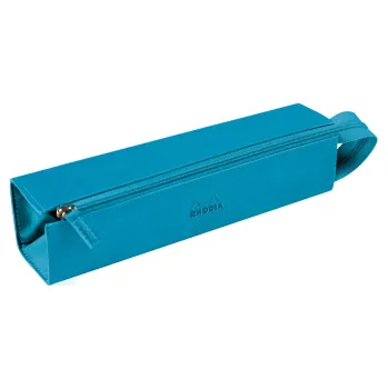 Penál Zipový penál na psací potřeby Rhodia 5x23cm – Turquoise (Zipový penál na psací potřeby Rhodia 5x23cm – Turquoise)