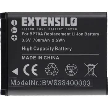 Extensilo Baterie BP70A pro Samsung ES65 / PL80 / SL50 / ST80, 700 mAh