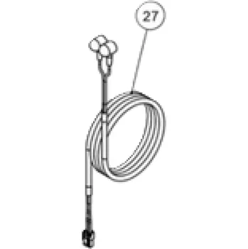 Zařízení na úpravu vody Pooltechnika Kabel 2 mm k cele Minisalt s konektorem