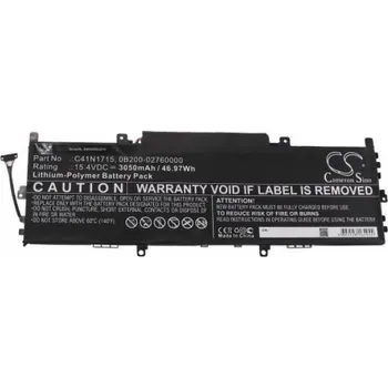 Baterie k notebooku VHBW Baterie pro Asus Zenbook 13 UX331UA / 13 UX331UN, C41N1715, 3050 mAh