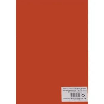 Výtvarný papír Kreslící karton A3 225g červená