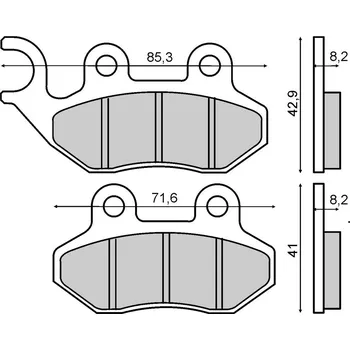 Brzda pro motocykl CL Brakes Brzdové destičky 2750 CL 200.3039.MS