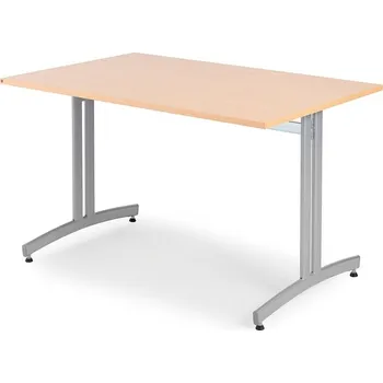 Jídelní stůl Stůl SANNA, 1200x800x720 mm, stříbrná/buk
