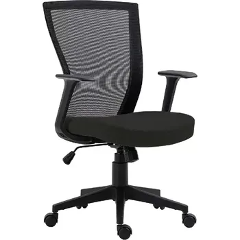 SUZANE, kancelářská židle, černá/černá