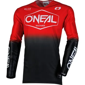 cyklistický dres Dres - O'NEAL Mayhem HEXX 2025 - černá/červená L