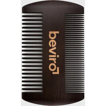 Beviro Pear Wood Beard Comb hřeben na vousy z hruškového dřeva
