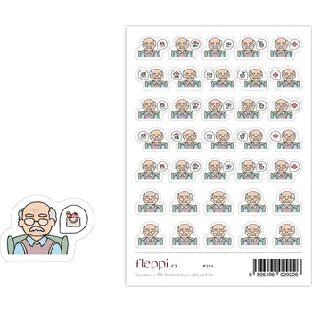 samolepka Fleppi Samolepky Péče o dědu