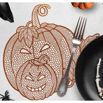 Karnevalový kostým GuircaHalloweenské prostírání s motivem dýně – 38 cm