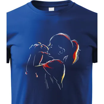 Chlapecké tričko Dětské tričko Holčička a morčátko, Barva Modrá, Velikost 146 cm/10 roků, Canvas Dětské tričko Bezvatriko.cz 2779