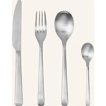 Příbor Broste Copenhagen 4dílná Sada Příborů Hune, stříbrná