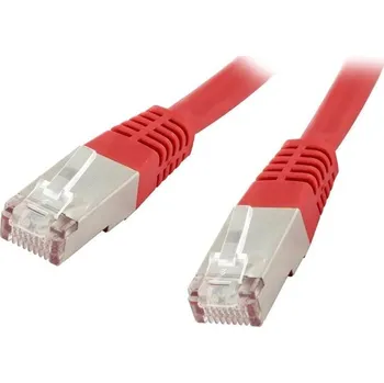 Síťový kabel XtendLan patch kabel Cat6, FTP - 0,25m, červený (prodej po 10 ks) PK_6FTP0025red