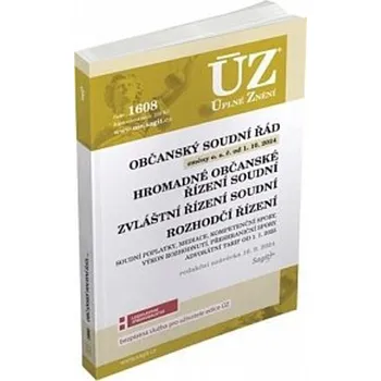 ÚZ 1608: Občanský soudní řád, Zvláštní…