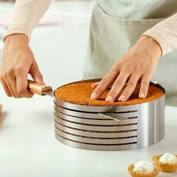 Forma na pečení Forma na dort d16-20,5cm na krájení dortů ACER, nastavitelná, 7plátků, nerez