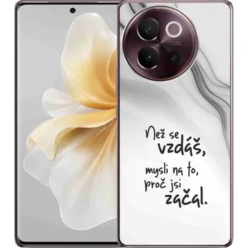 Pouzdro na mobilní telefon Gelový kryt mmCase na Vivo V40 Lite 5G - citát 2 bílé pozadí