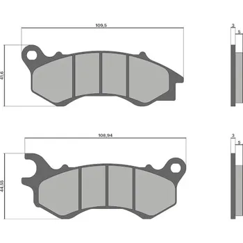 Auto-moto Malossi Brzdové destičky 2780 Malossi - Sport 6219250BB
