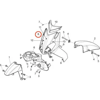 Piaggio Maska Excalibur Grey 85306900F2