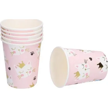 Party nádobí Párty kelímky KOČKA 250ml, 6 ks [A]