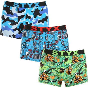 3PACK pánské boxerky Styx art sportovní guma vícebarevné (3G15780) M Možnost vrácení zboží ZDARMA do 120 dnů!