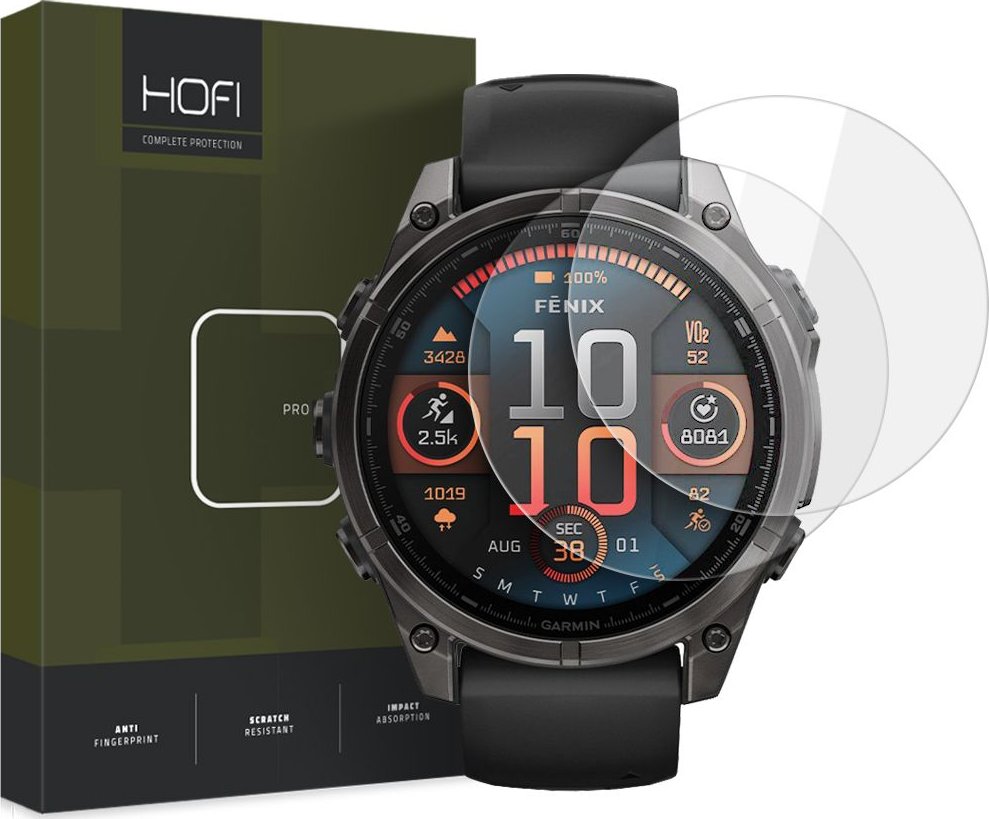 Hofi Hybridní ochranné sklo na Garmin Fenix 8 (47 MM) - Hofi, Glass Pro+ (2ks)