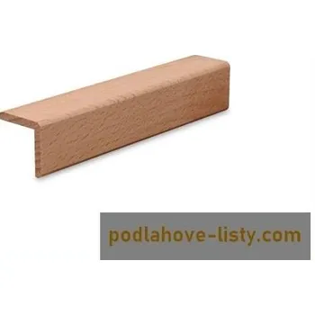 Podlahová lišta NOVÁK Vzorek - rohová lišta 44x44 buk surový V-ro4444bu