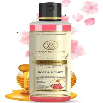 Sprchový gel Sprchový gel Růže & Med, 210 ml Khadi Natural