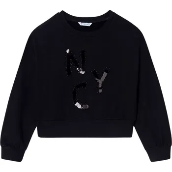 Dívčí oblečení MAYORAL dívčí mikina NYC černá vel. 162 cm