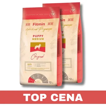 Krmivo pro psa Fitmin dog medium puppy - 2x 12 kg + Dárek k objednávce Varianta granulí: 2x 12kg + Dáreček k objednávce