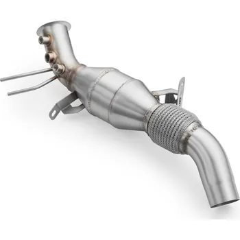 Výfuková trubka RM Motors Downpipe BMW F25 X3 18d, 20dx, 28dx B47 + tlumič