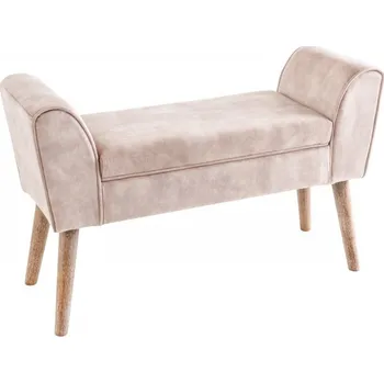 Křeslo Lavice SCARLETT 90 CM béžová kávová samet