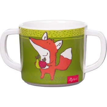 Melamin baby hrníček FOREST FOX liška se silikonem (7,5 cm) sigikid
