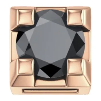 Náramek Barevné kameny ELEMENTS dílek: Briliant černý (DCHF3305.002)