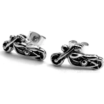 Náušnice Steel Jewelry Náušnice motorka z chirurgické oceli NS090454 dárkové balení zdarma