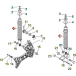 Piaggio Zadní tlumič Vespa GT/GTV 58503R5