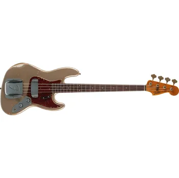 Baskytara Fender Custom Shop 61 Jazz Bass Heavy Relic Shoreline Gold + prodloužená záruka 3 roky
