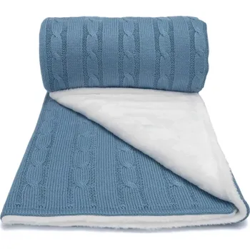 Dětská deka Lumima Dětská luxusní deka na zimu Vrkoč modrá