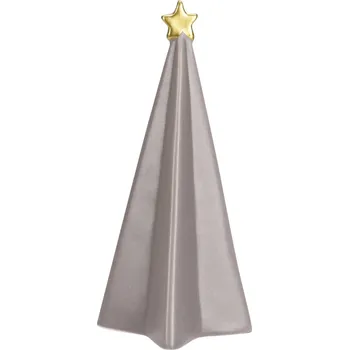 Vánoční dekorace Home Styling Collection Dekorační stromeček s hvězdou, 20 cm, šedá barva
