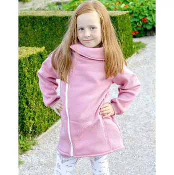 Dívčí mikina Kulišárny Kabátek WARM - křivák STARORŮŽOVÁ VELIKOST: 110