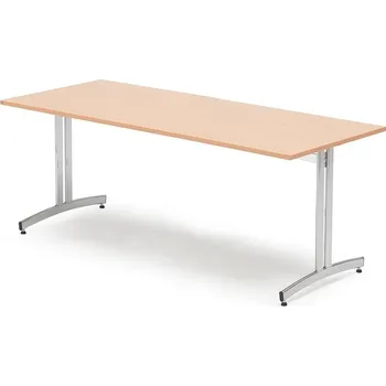 Jídelní stůl Stůl SANNA, 1800x800x720 mm, chrom/buk