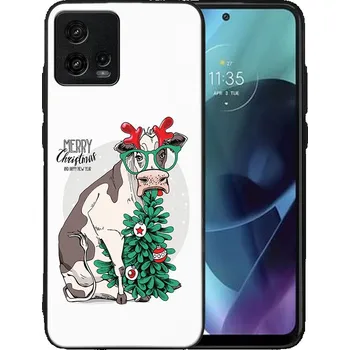 Vánoční dekorace VSECHNONAMOBIL 68567 MY ART Kryt s vánočním designem Motorola Moto G72 MERRY CHRISTMAS (074)