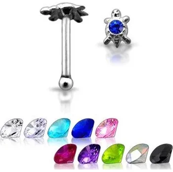 Piercing Šperky4U Stříbrný piercing do nosu - želvička - N01042-P